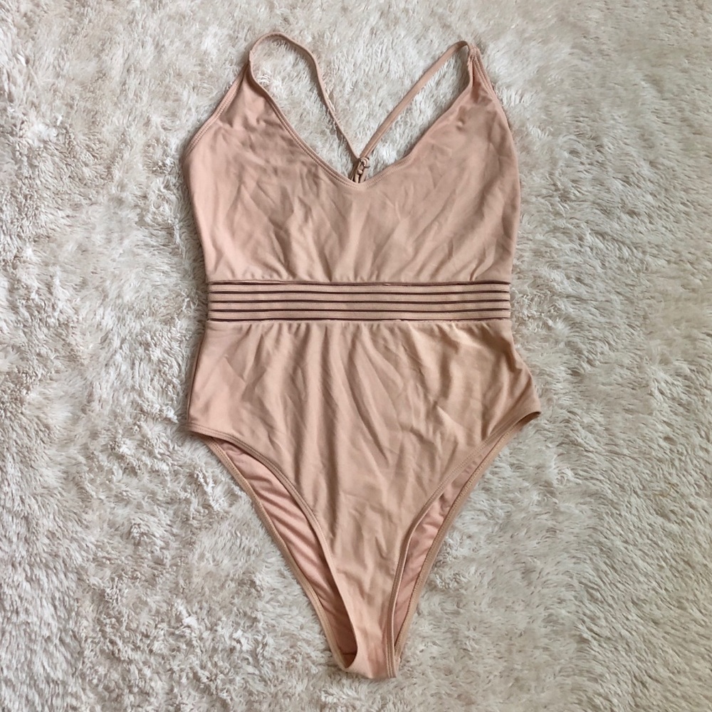Forever 21 Mesh Waist One-Piece Bikini
